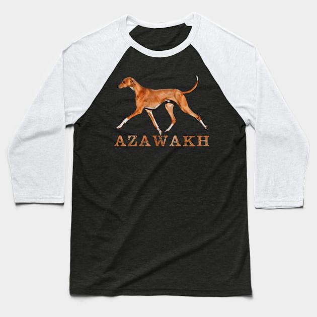 Azawakh Sighthound Baseball T-Shirt by Nartissima